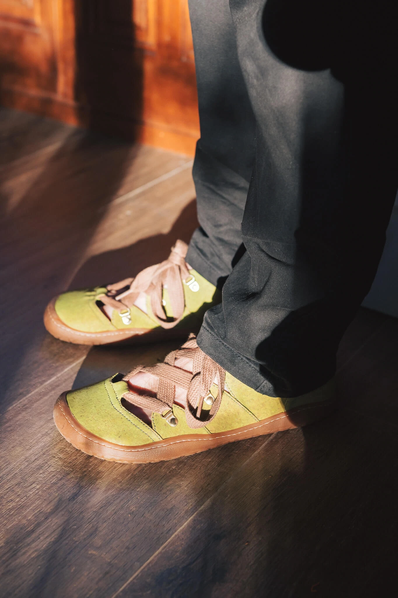 Босоногие сандалии Sambas the bambas Lime — лаймовые, фото 6