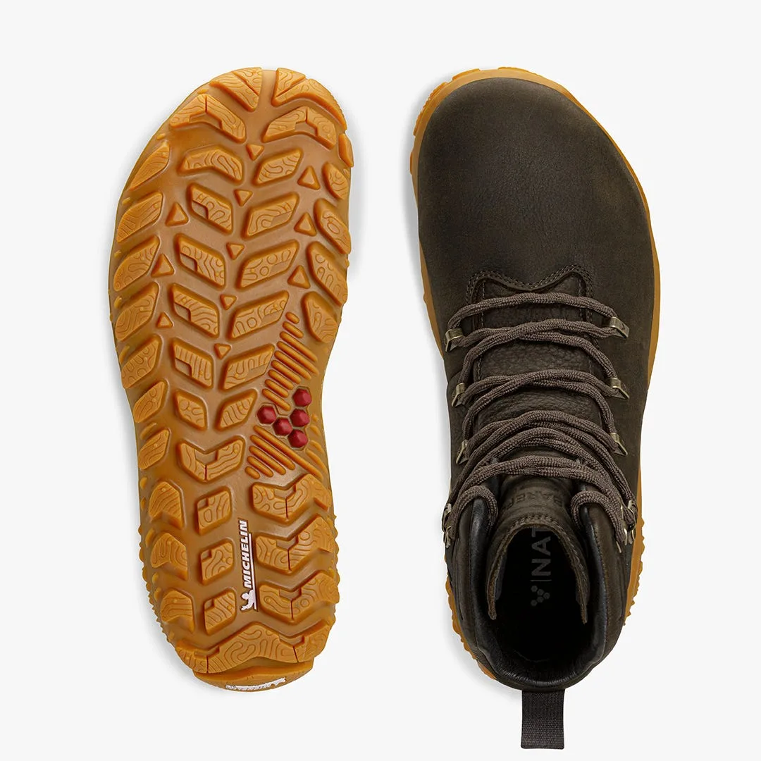 Ботинки Vivobarefoot Tracker Forest Esc — мужская модель, лесной зелёный с коричневым, фото 2