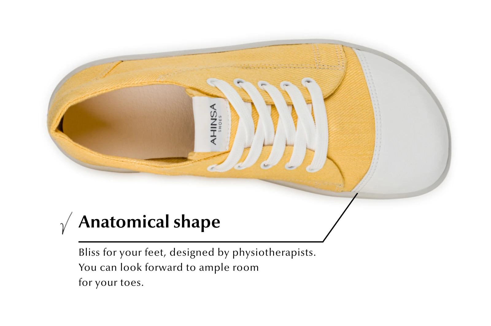 Кроссовки Ahinsa Street Hemp Barefoot — горчичный, фото 5