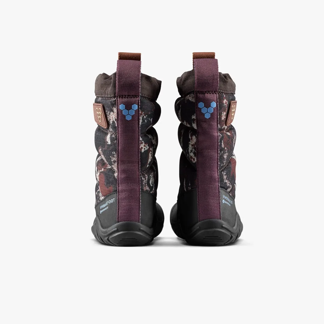 Ботинки Vivobarefoot Tracker Boot AT — детская модель, серо-коричневый с узором, фото 5