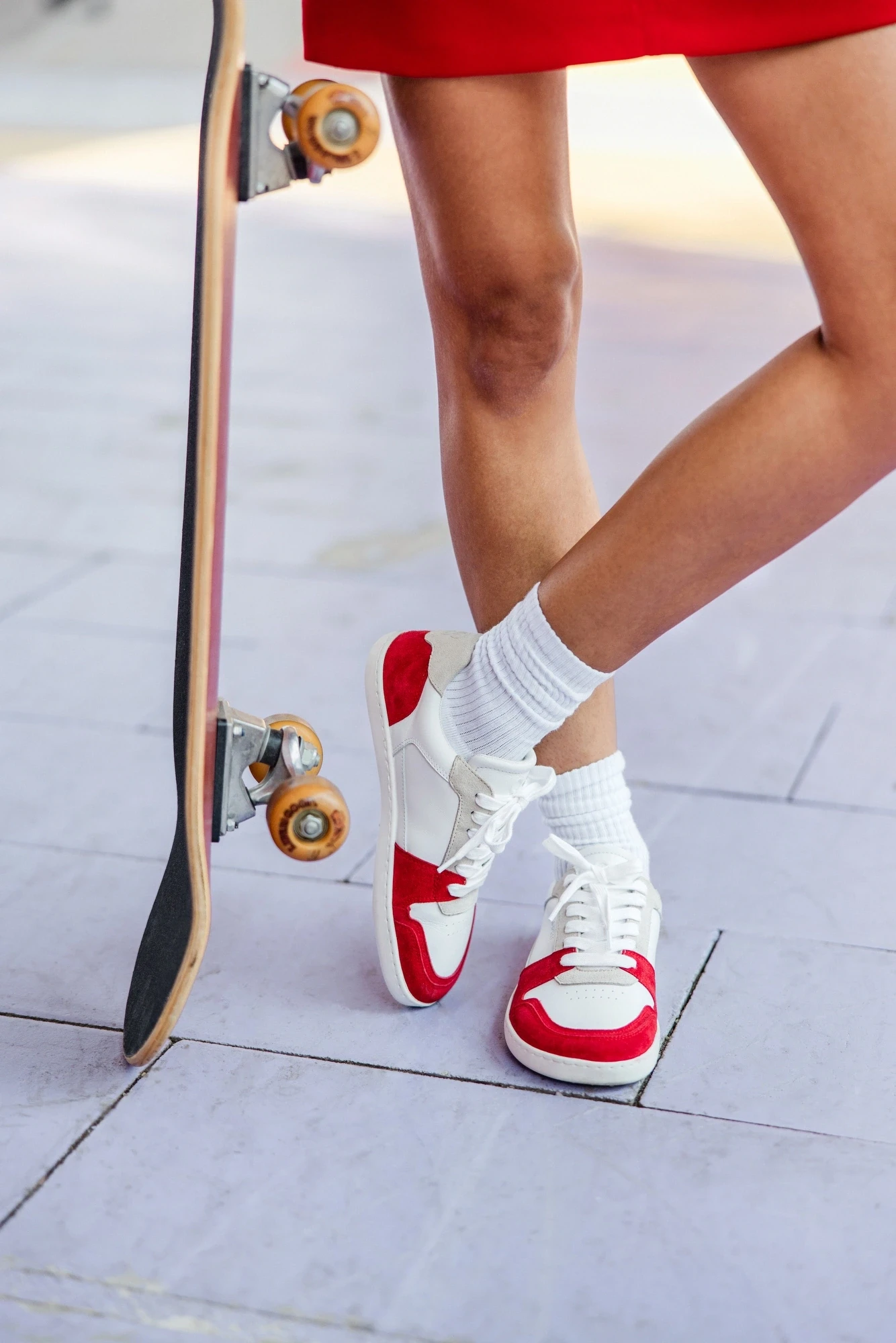 Босоногие кроссовки Shapen RE:WIND — красный чили